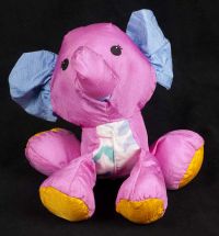 Fisher Price Puffalump Elephant Plush Pink Purple #3704